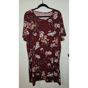 Aoiier Womens Sz XXL Birthing Delivery Nursing Postpartum Gown Dress Floral Soft